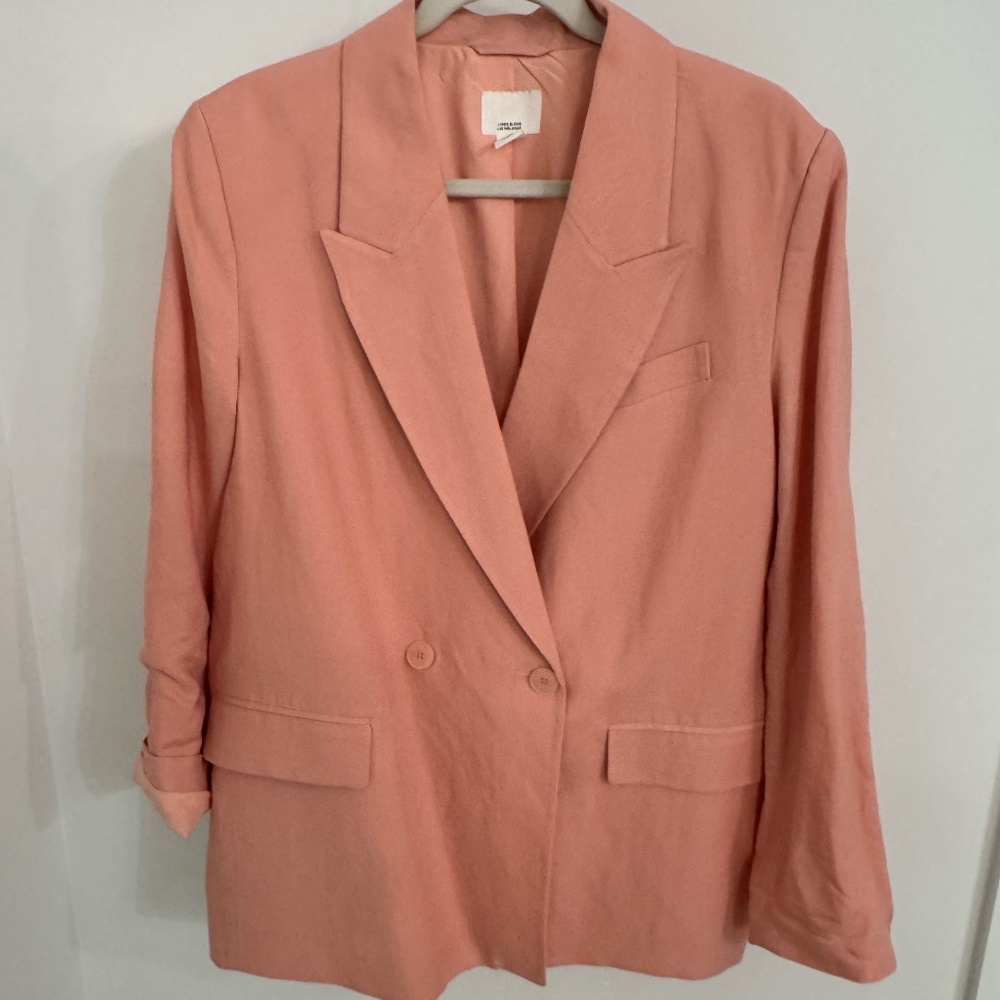 Women's Pink Oversized Blazer